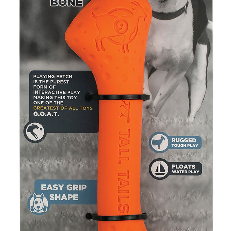 Tall Tails, GOAT Rubber Bone - 9" - Toss Dog Toy image number null