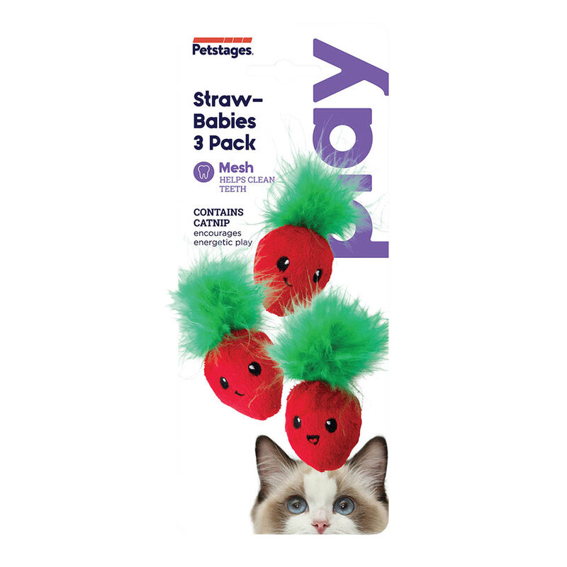 PetStages, Strawbabies 3 Pk - Pink image number null