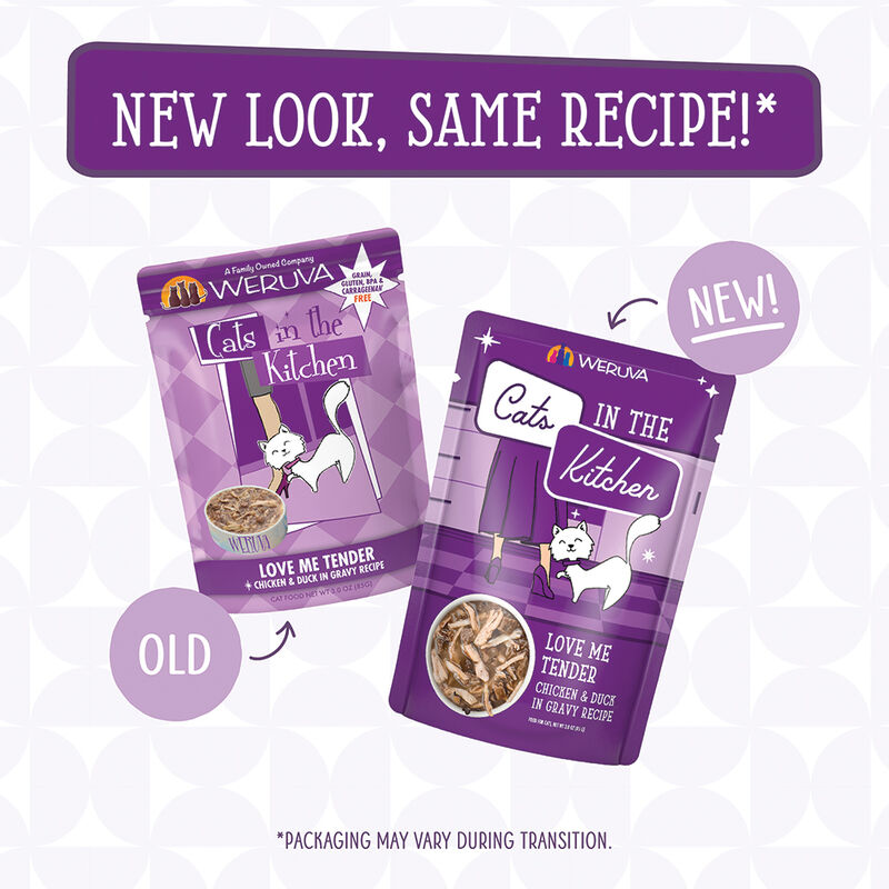 Weruva, Can Feline  - Love Me Tender-Chicken&Duck-85g - Shreds - Wet Cat Food image number null