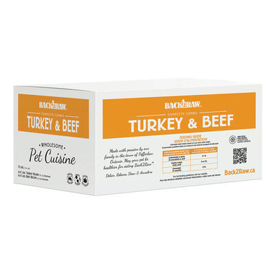 Back2Raw, Complete - Turkey & Beef - 12 x 1 lb