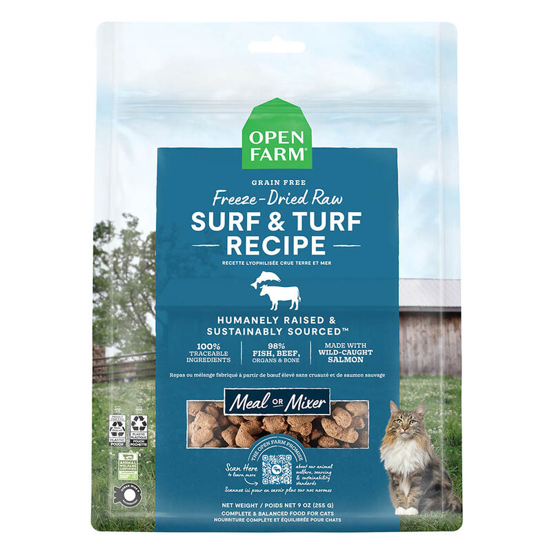 Open Farm, Freeze Dried Raw Morsels - Surf & Turf - Freeze Dried Cat Food image number null