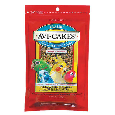 Lafeber, Avi-Cakes, Original for Parakeets, Cockatiels, Lovebirds & Conures - 8 oz