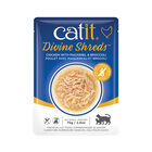 Catit, Pouch, Adult Feline - Divine Shreds - Chicken w/ Mackerel & Broccoli - 75 g image number null