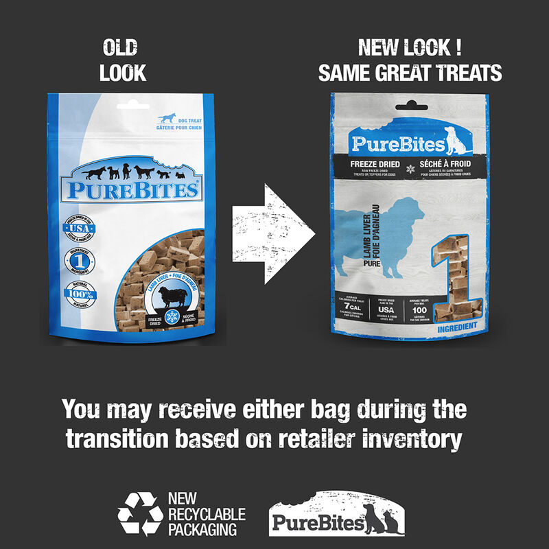 PureBites, Entry Size Dog Treats - Lamb - Freeze Dried Dog Treat image number null