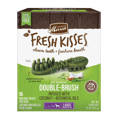 Merrick, Fresh Kisses Brush - Coconut - Dog Treat
