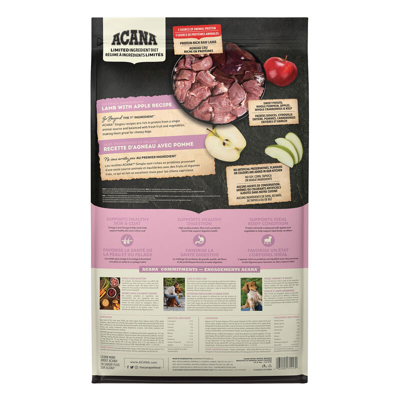 Acana, Adult - Singles Lamb & Apple - Dry Dog Food image number null