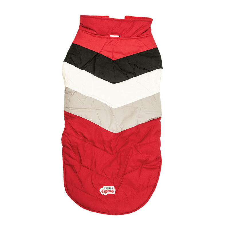Canada Paws, Chevron Coat - Red - Dog Coat image number null