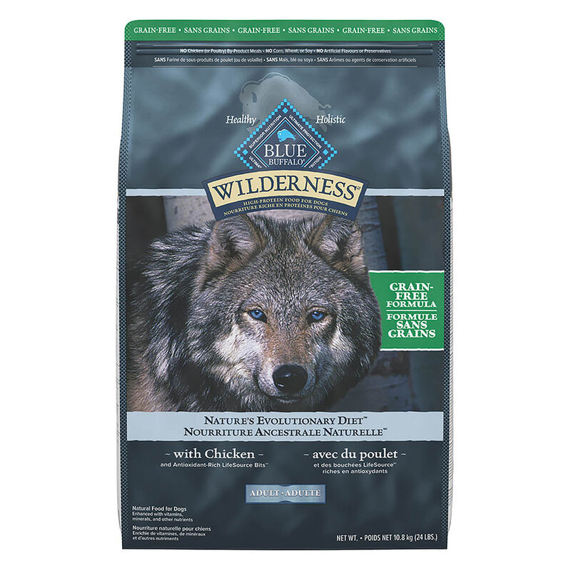 Blue Buffalo, Adult - GF Wilderness - Chicken - Dry Dog Food image number null