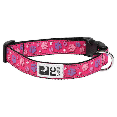 RC Pets, Clip Collar - Fresh Tracks - Pink - Dog Collar