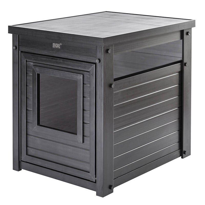 New Age Pet, LitterLoo Litter Box Cover - End Table - Espresso image number null