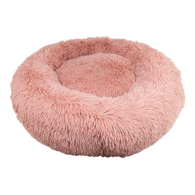 Brigade, Round Fuzzy Bed - Pink