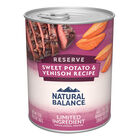 Natural Balance, Limited Ingredient Canned Dog Formula, Venison & Sweet Potato - 369 g - Wet Dog Foo image number null