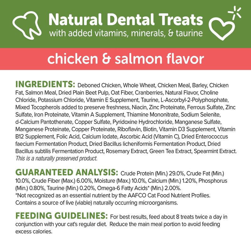 Whimzees, Feline Dental Treats - Chicken & Salmon - 56.69 g image number null