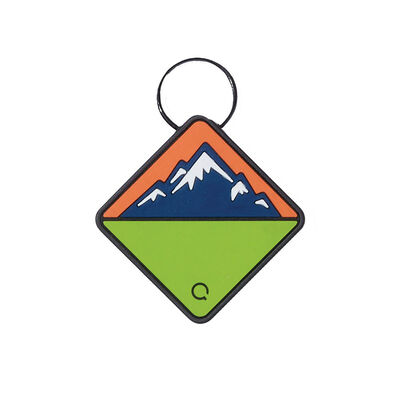 Qalo, TraQ Mountain Silicone ID Tag - Neon