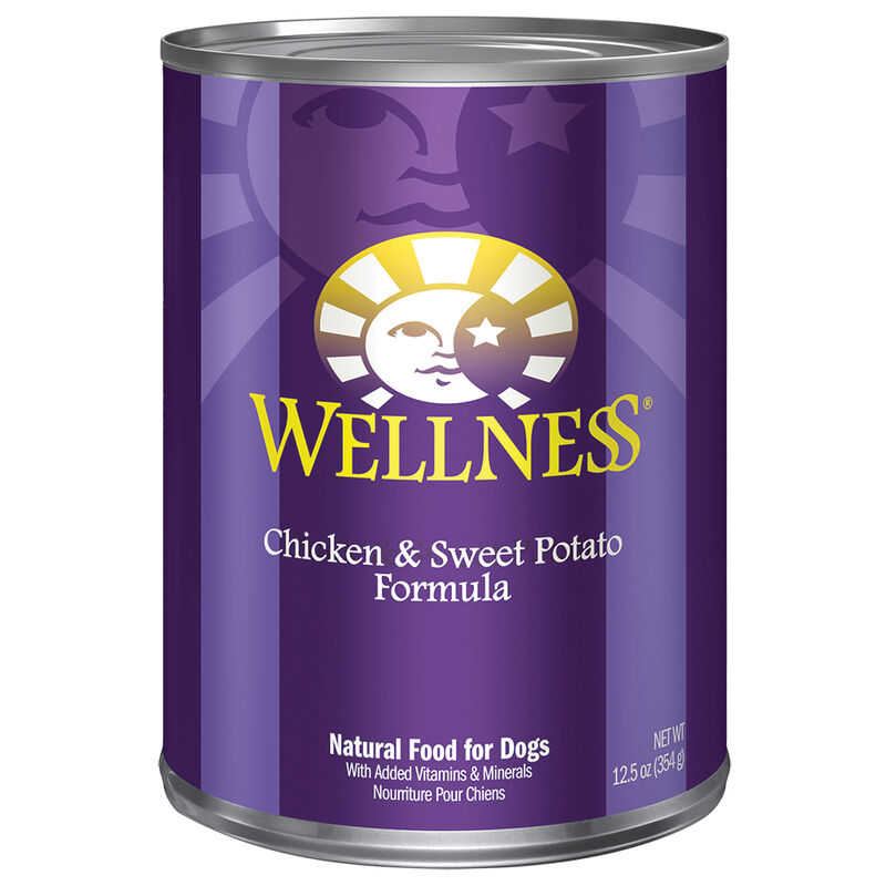 Wellness, Canned Dog Food, Chicken & Sweet Potato - Wet Dog Food image number null