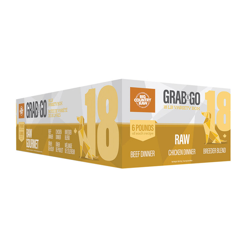 Big Country Raw, Grab N Go Raw Deal - 18 lb - Frozen Dog Food image number null