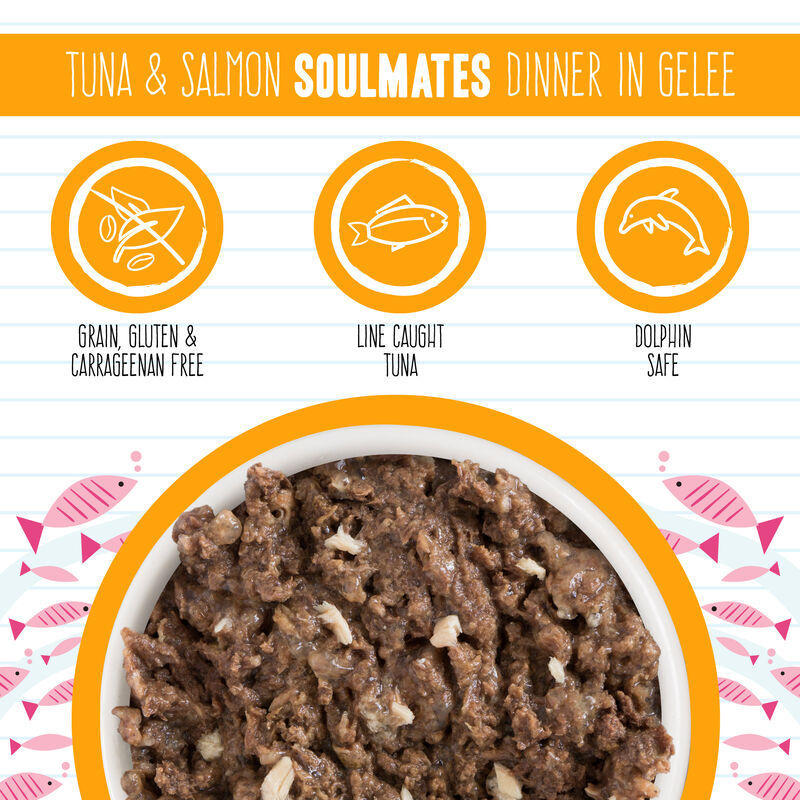 Weruva, Can Feline  - Tuna & Salmon Soulmates - 156 g - Minced - Wet Cat Food image number null