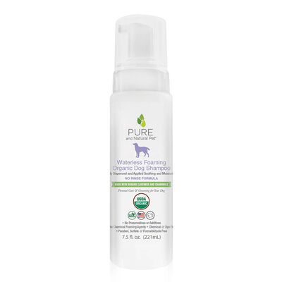 Pure and Natural Pet, Waterless Foaming Organic Dog Shampoo - 7.5 oz