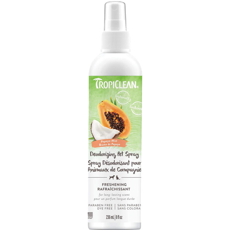 Tropiclean, Papaya Mist Deodorizing Spray for Pets - 8 oz image number null