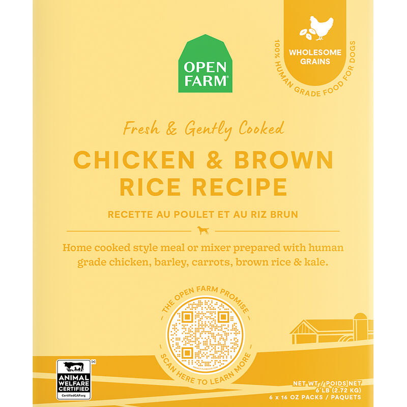 Open Farm, Adult - Gently Cooked - Chicken & Brown Rice - Gently Cooked Dog Food image number null