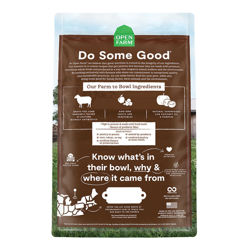 Open Farm, Pasture-Raised Lamb Adult Cat Dry Food - Dry Cat Food image number null