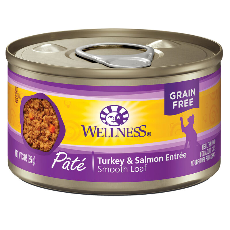 Wellness, Canned Cat Food, Complete Health, Turkey & Salmon - Wet Cat Food image number null