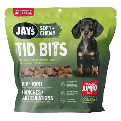 JAY'S TASTY ADVENTURES, Original Tid Bits - Hip & Joint - Dry Aged Liver - Dog Treats