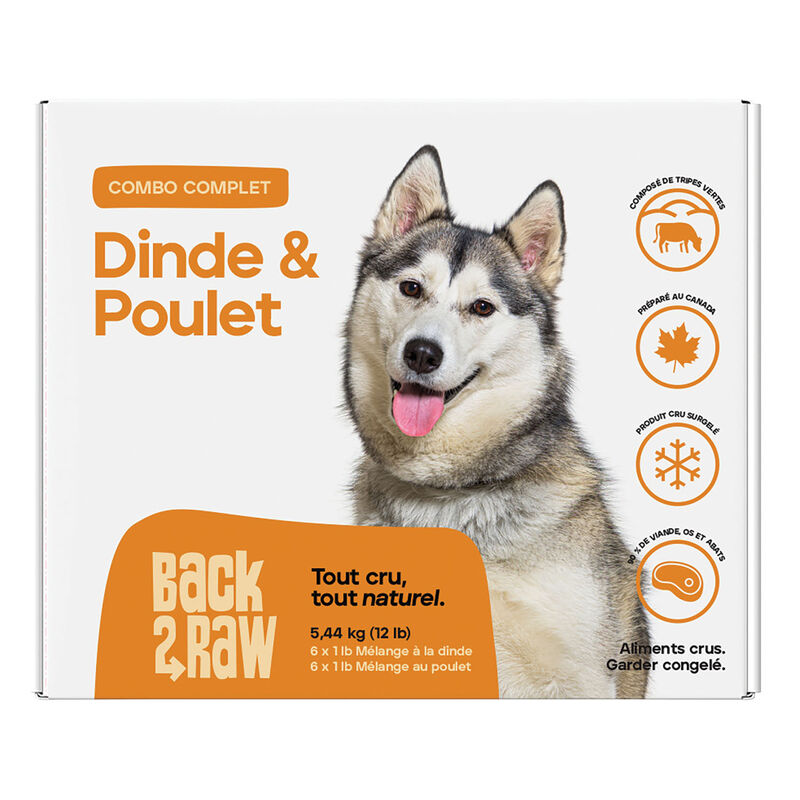 Back2Raw, Complete, Patty - Turkey Blend & Chicken Blend - 5.44 kg(12x0.45kg) image number null