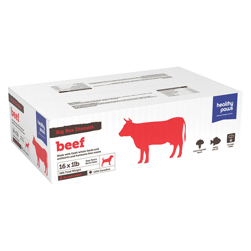Healthy Paws, Big Box Dinner, Beef - 16 lb image number null