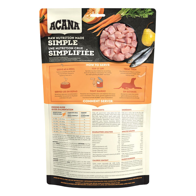 Acana, Adult - FD Morsels - Free Run Turkey - 227 g - Freeze Dried Dog Food image number null