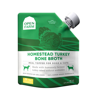 Open Farm, Bone Broth-Canine & Feline-Homestead Turkey-340 g