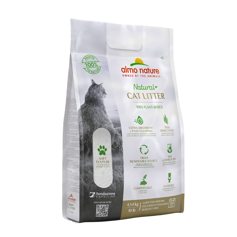 Almo Nature, Plant Based Clumping Litter - Cat Litter image number null