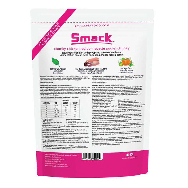 Smack, Chunky Chicken Recipe - Dog Food image number null