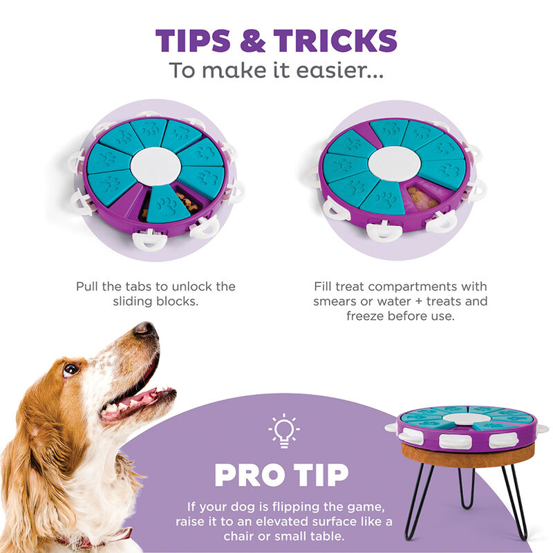 Outward Hound, Nina Ottosson, Dog Twister Treat Puzzle - Purple image number null