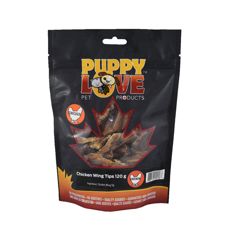 Puppy Love, Chicken Wing Tips - 120 g image number null