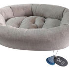Peppy Buddies, Oval Pet Bed - Grey image number null