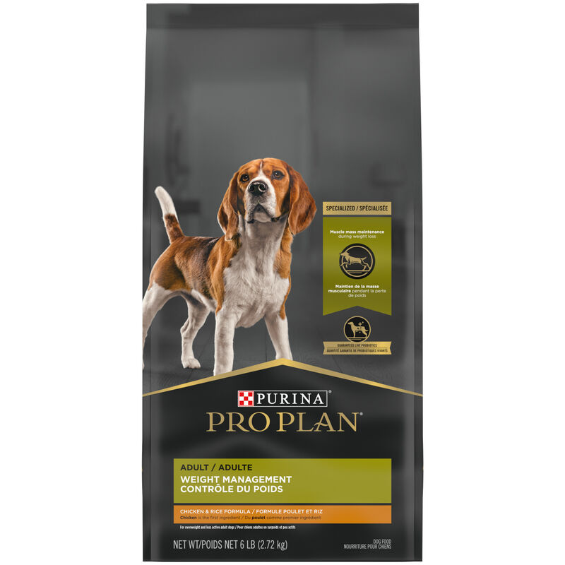 Purina Pro Plan Weight Management Adult, Chicken & Rice Dry Dog Food 8.16kg image number null