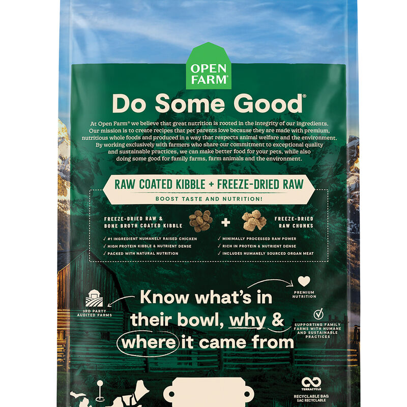 Open Farm, Feline Adult -  RawMix GF Open Prairie - Dry Cat Food image number null