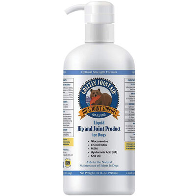 Grizzly Pet Products, Hip & Joint Aid Liquid - 32 oz