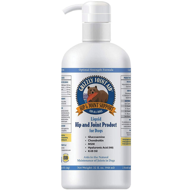 Grizzly Pet Products, Hip & Joint Aid Liquid - 32 oz image number null