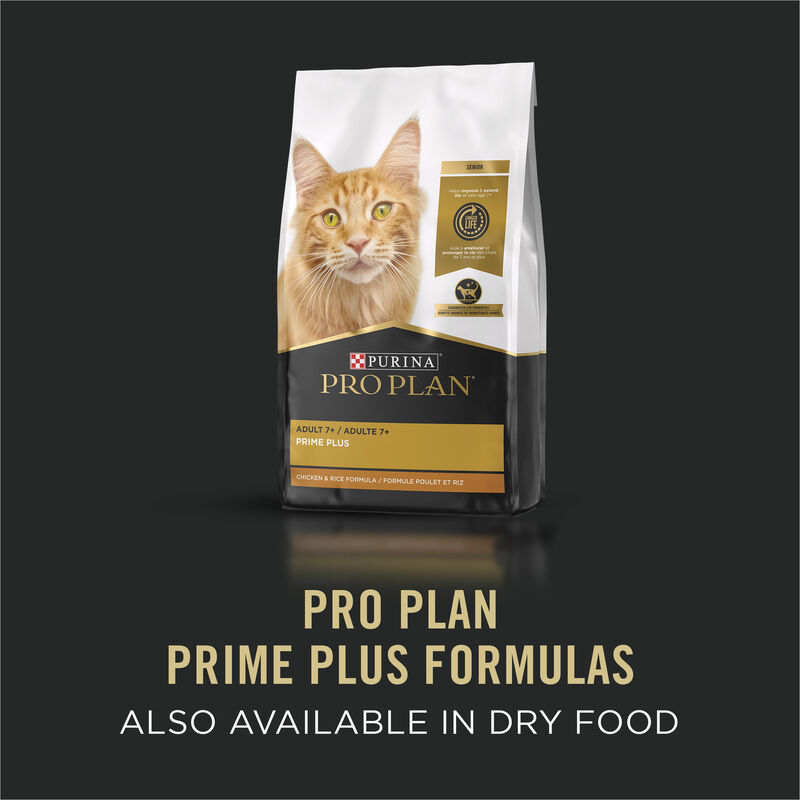Purina Pro Plan Prime Plus Adult 7+ Salmon & Tuna Entr&eacute;e Classic Wet Cat Food 85g image number null