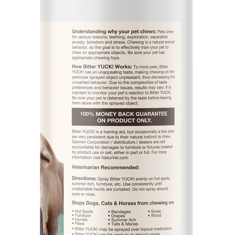 NaturVet, Bitter YUCK! No Chew Spray - 8oz image number null