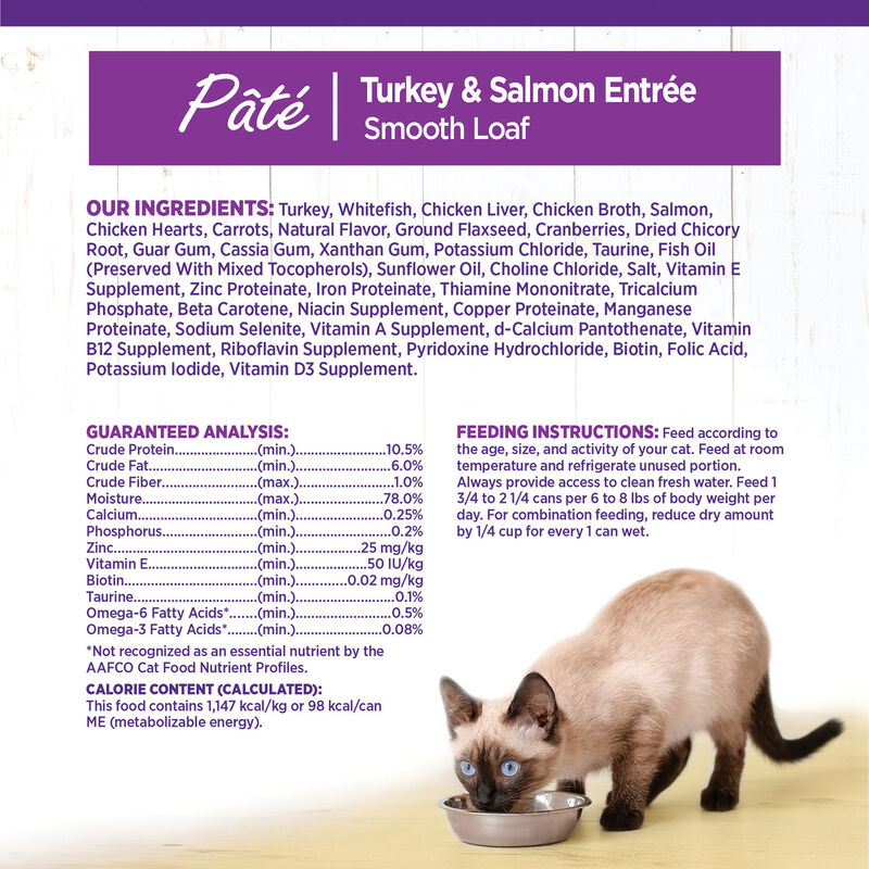 Wellness, Canned Cat Food, Complete Health, Turkey & Salmon - Wet Cat Food image number null