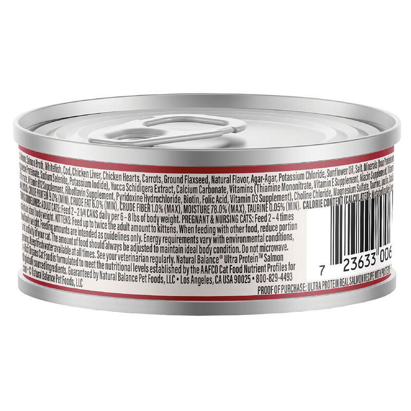 Natural Balance, Ultra Protein - Salmon & Organ Meats Pate Recipe - Wet Cat Food image number null