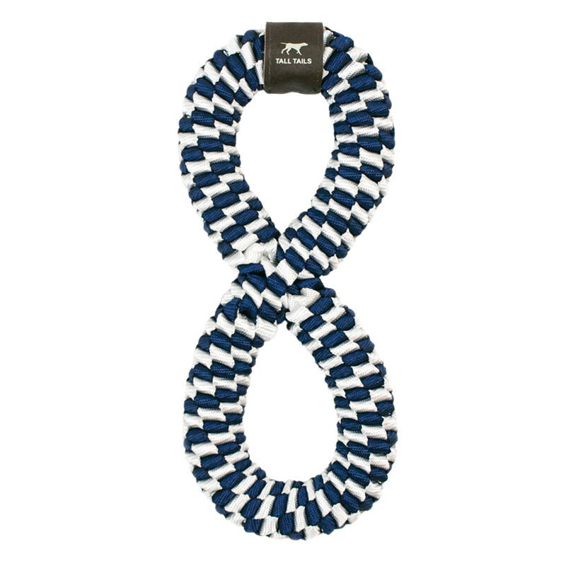 Tall Tails, Braided Bone - Navy - 9" - Toss Dog Toy image number null