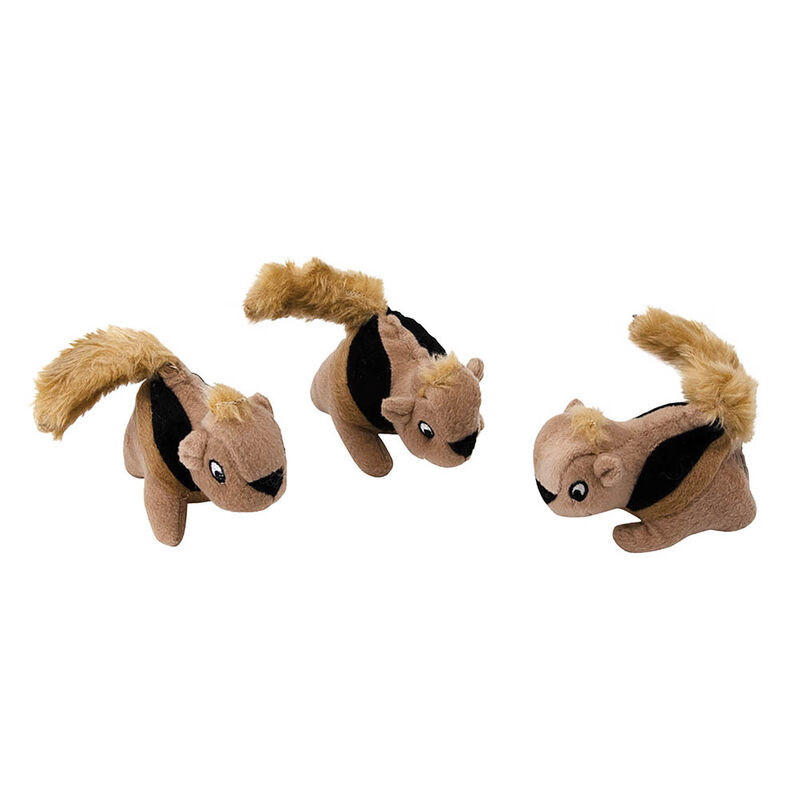 Squeakin' Animals Squirrel - Brown - 3 Pk image number null