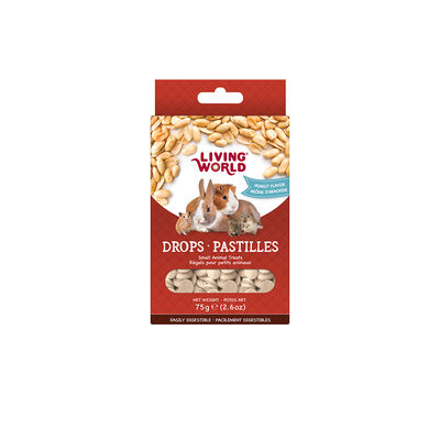 Living World, Small Animal Drops - Peanut - 75 g