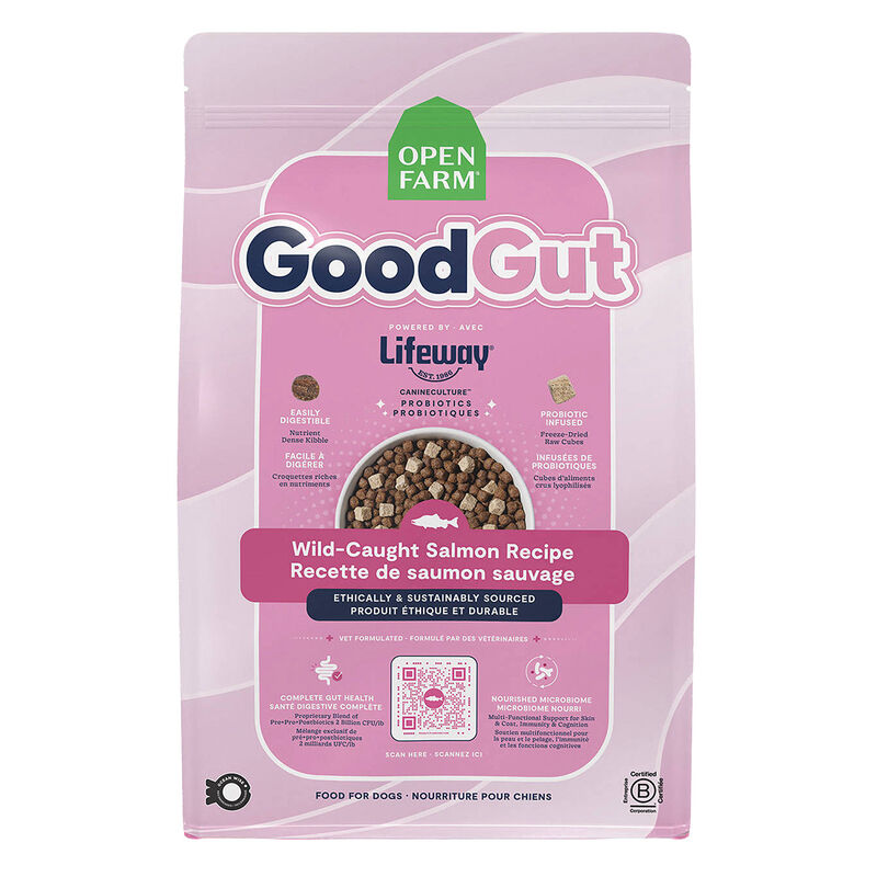 Open Farm, GoodGut Wild-Caught Salmon Recipe - Dry Dog Food image number null