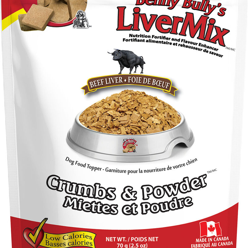 Benny Bully's, Crumbs & Powder - Beef Liver - 70 gÂ  - Dog Treat image number null