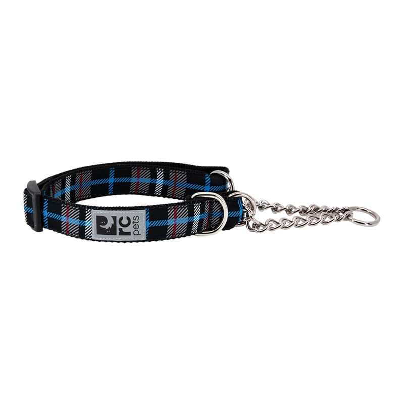 RC Pets, Training Collar - Black Twill Plaid - X-Small - Dog Collar image number null